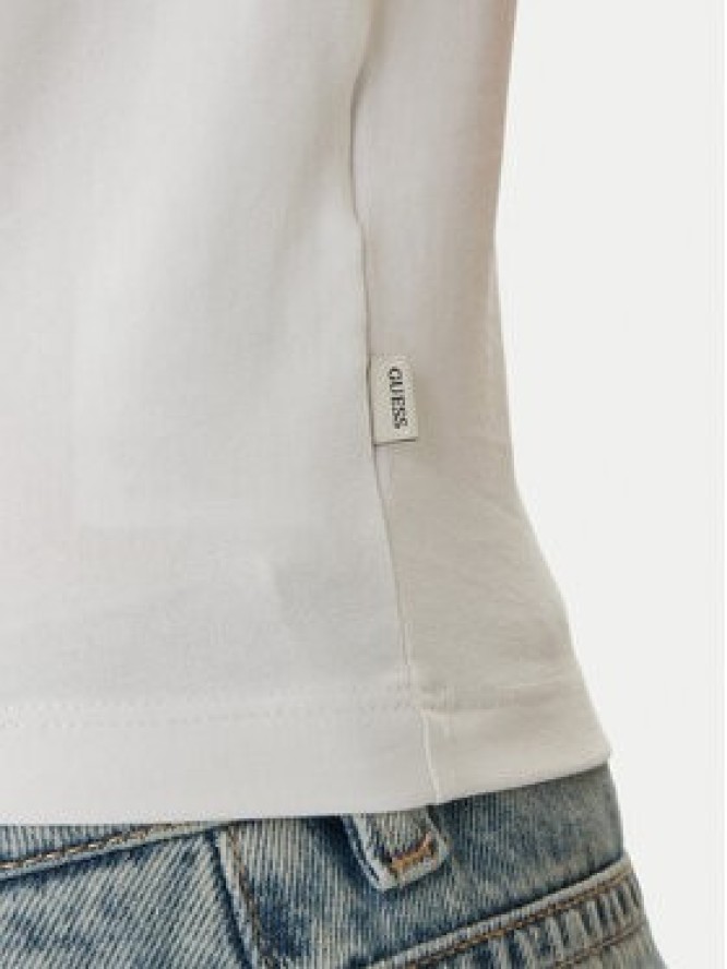 Guess Jeans T-Shirt W6GI07 J1314 Biały Regular Fit