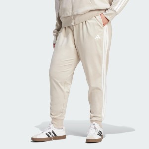 SPODNIE DRESOWE ESSENTIALS 3-STRIPES (DLA SYLWETEK PLUS SIZE)