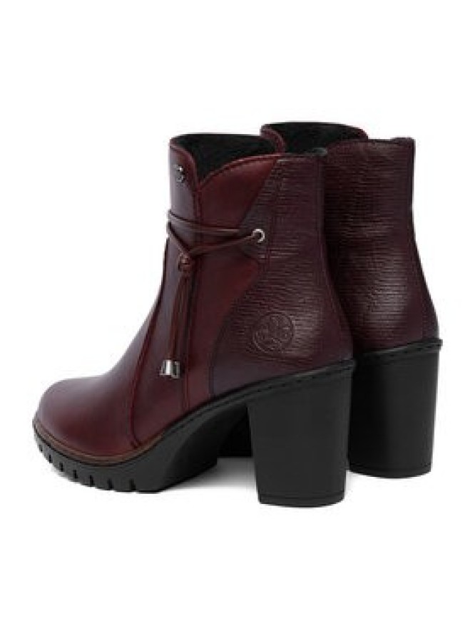 Rieker Botki CEO-Y2567-35 Bordowy