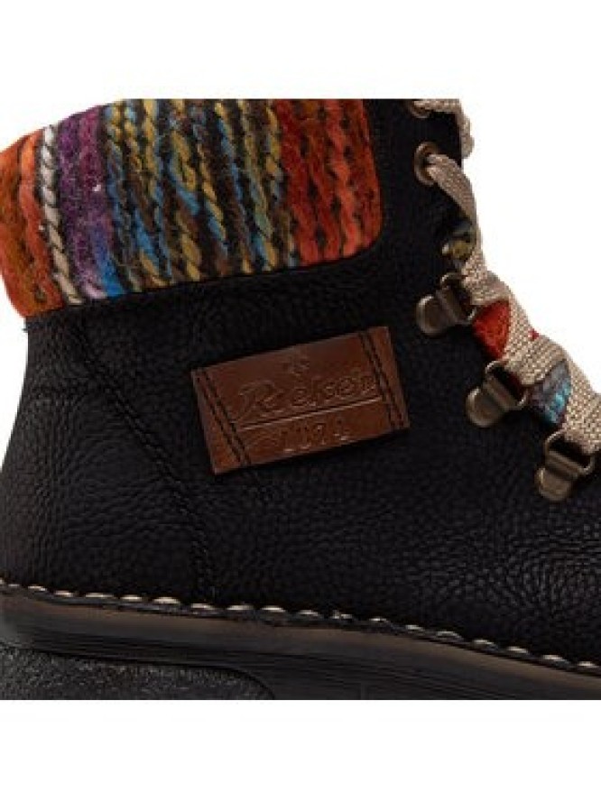 Rieker Botki 73343-00 Czarny