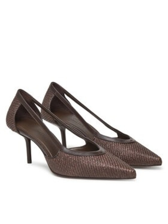 Max Mara Szpilki Strawpump 2514521312600 Brązowy