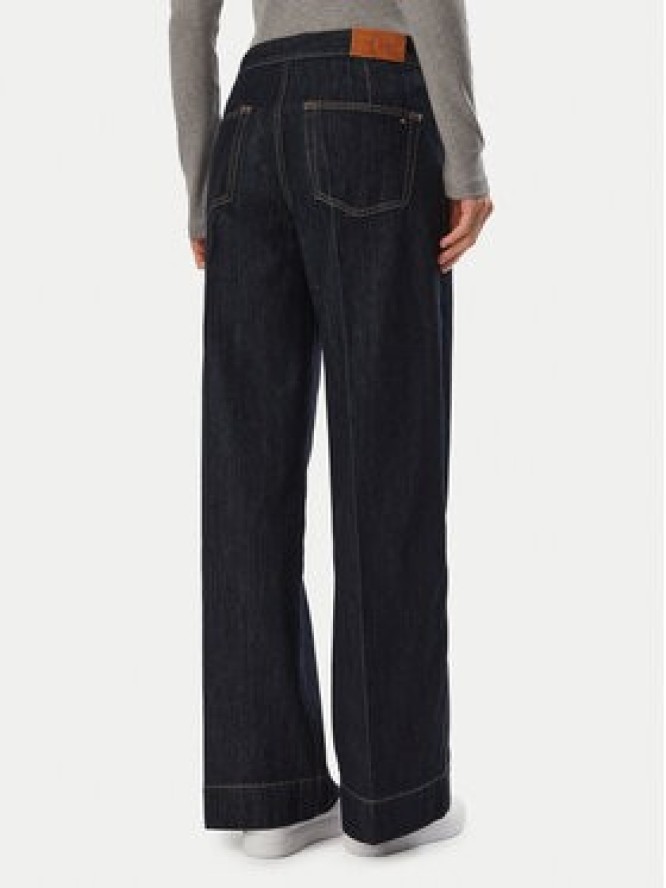 Tommy Hilfiger Jeansy Indie WW0WW51408 Granatowy Wide Leg