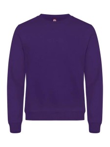 clique Basic Roundneck bluza unisex z okrągłym dekoltem, antykuleniowa – bright