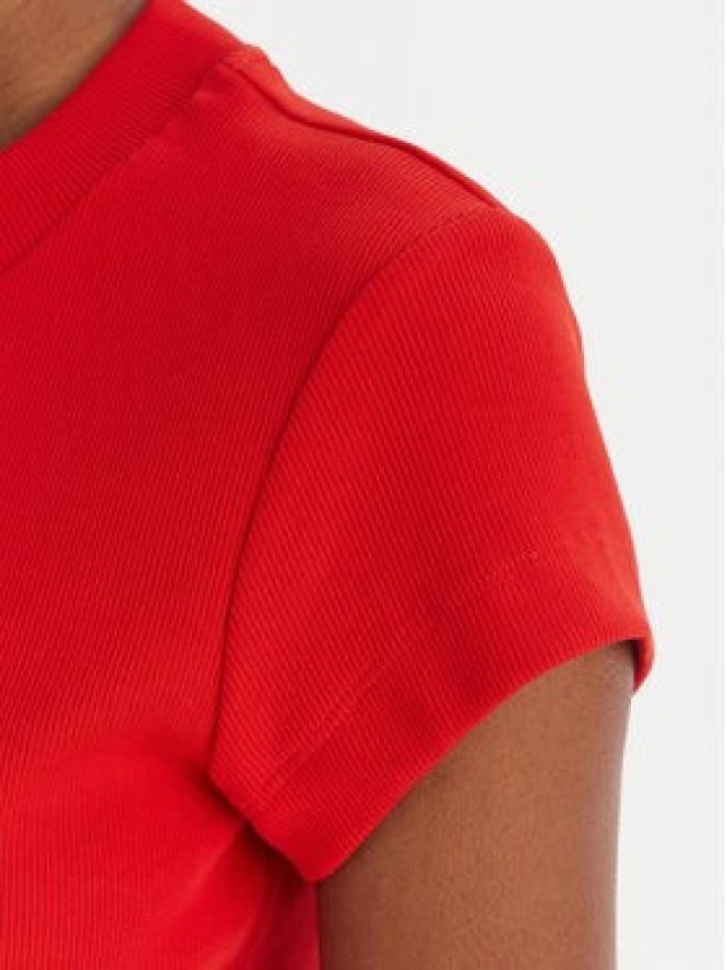 Calvin Klein Jeans T-Shirt LV047AB802 Czerwony Slim Fit