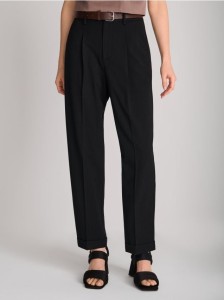 Spodnie z paskiem - czarny