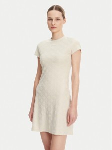 Guess Sukienka codzienna V5GK07 KCT02 Beżowy Regular Fit