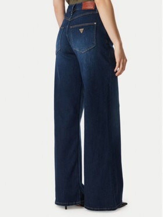 Guess Jeansy W6YA82 D1334 Granatowy Wide Leg