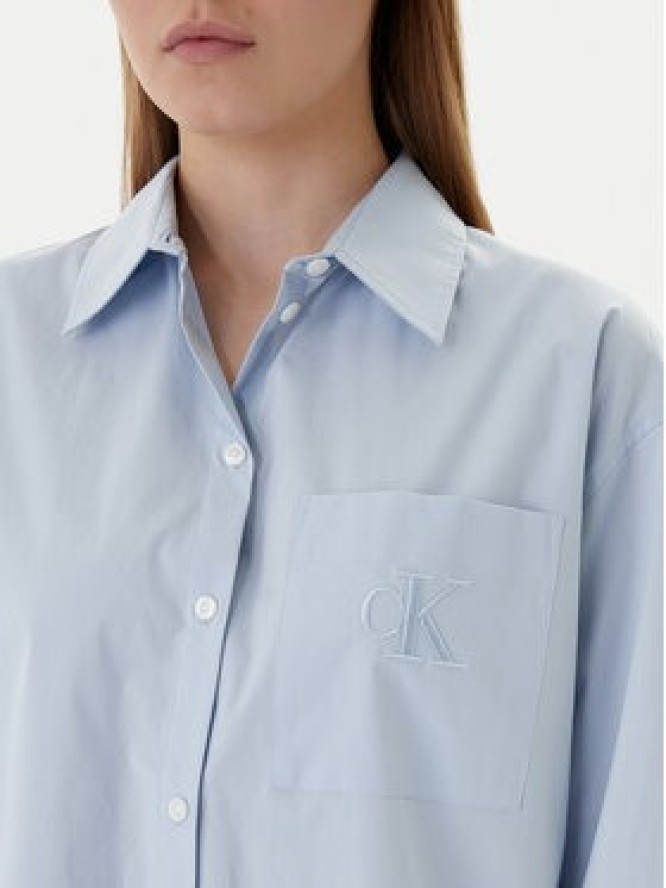 Calvin Klein Jeans Koszula LV047C143G Szary Relaxed Fit