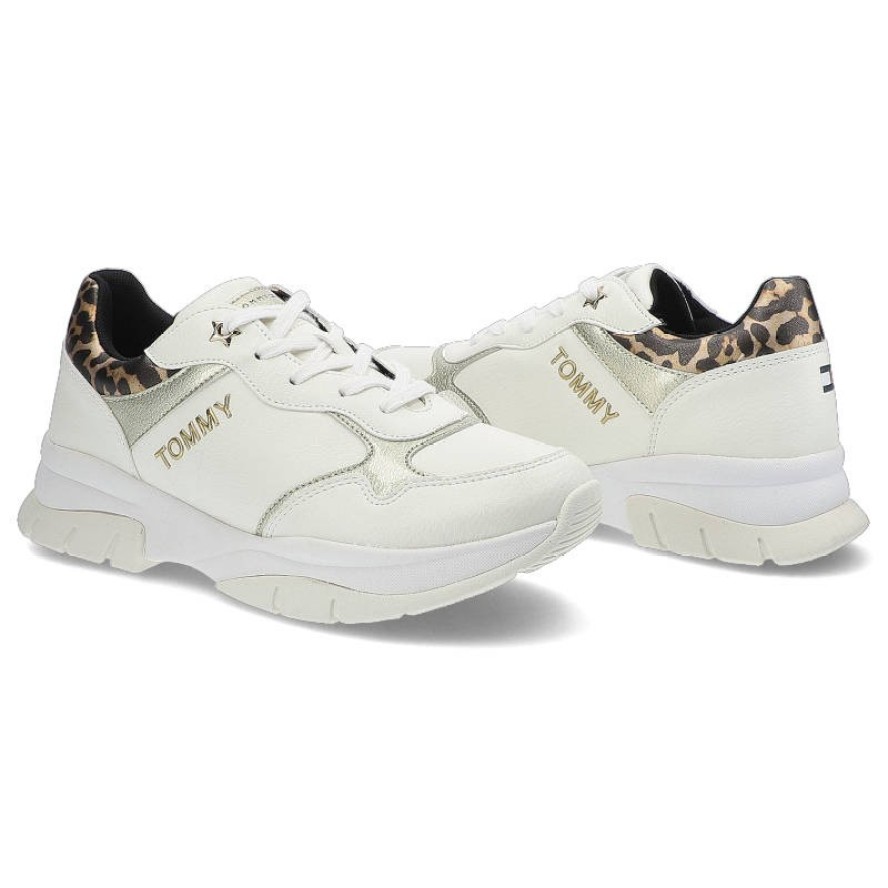 Białe Sneakersy Tommy Hilfiger Damskie Modne Buty