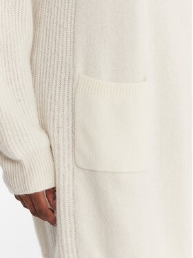 Liu Jo Sukienka dzianinowa MF5063 MS009 Écru Regular Fit