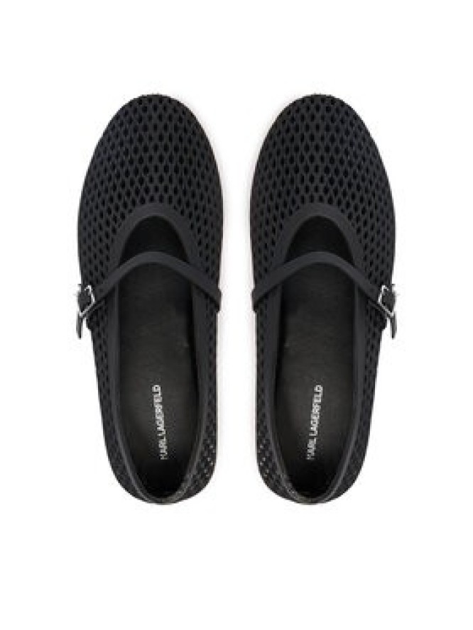 KARL LAGERFELD Baleriny Jelly Ballet KL80035 Czarny