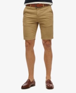 superdry Vintage International Chino Shorts – slim fit z bawełną i elastanem