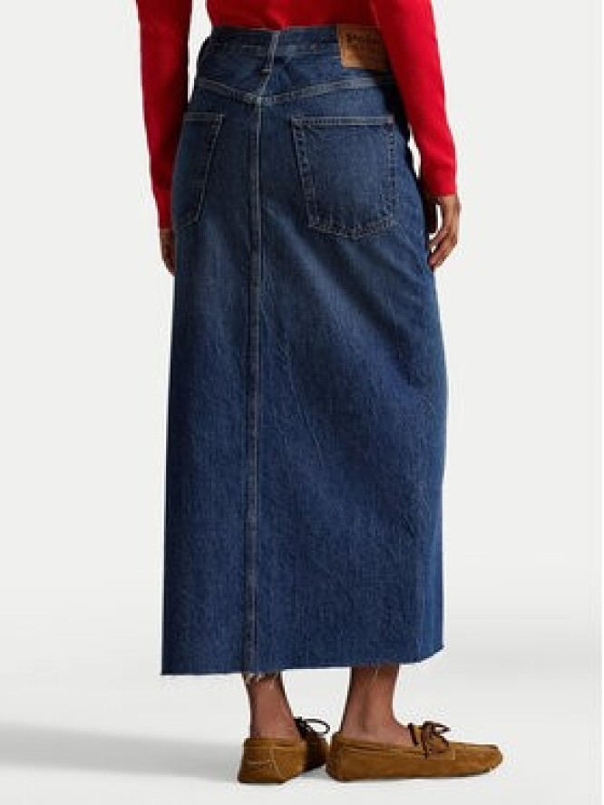 Polo Ralph Lauren Spódnica jeansowa 211A95501001 Granatowy Regular Fit