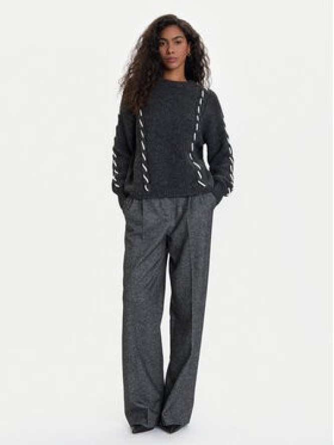 Vero Moda Sweter Ilina 10334866 Szary Loose Fit