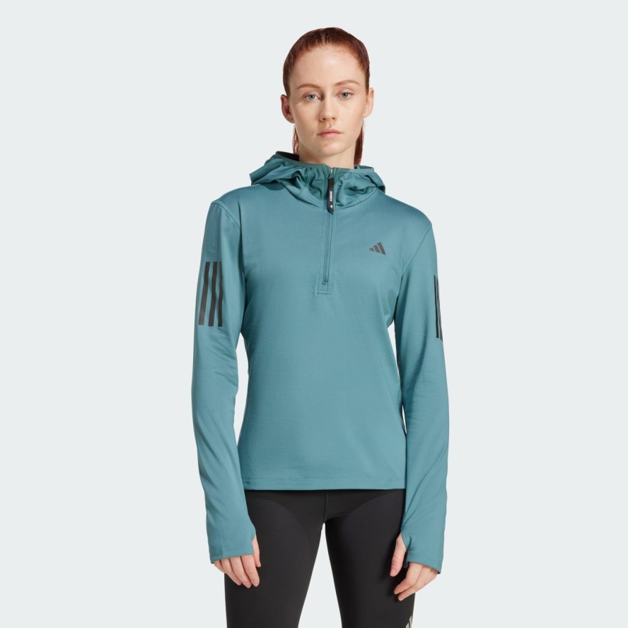 Bluza Own The Run Winterized Hooded Half-Zip