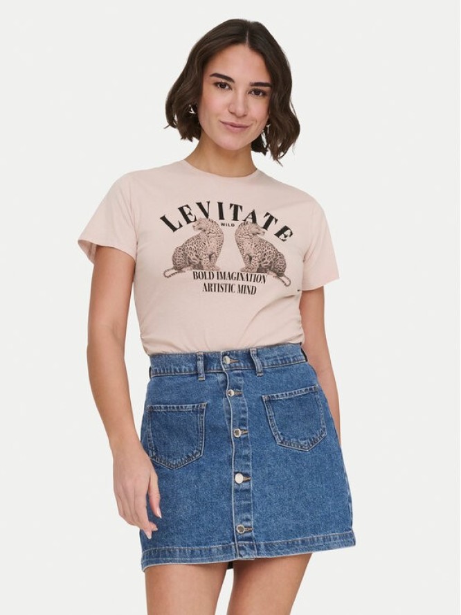 ONLY T-Shirt Lucy 15346760 Różowy Regular Fit