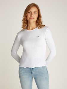 TOMMY JEANS Koszulka w kolorze białym rozmiar: XL