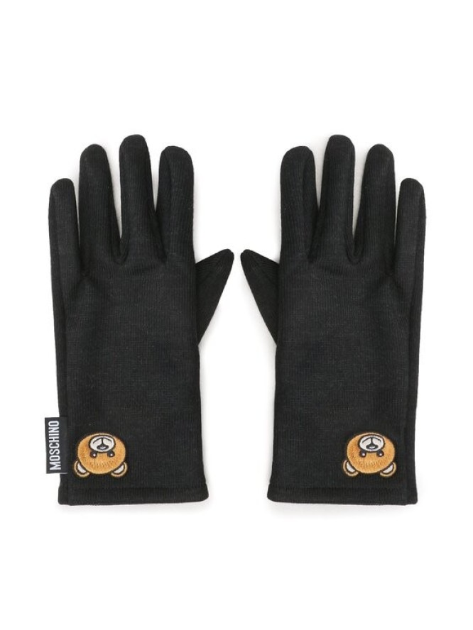 MOSCHINO Rękawiczki Damskie 65345 M2812 Czarny