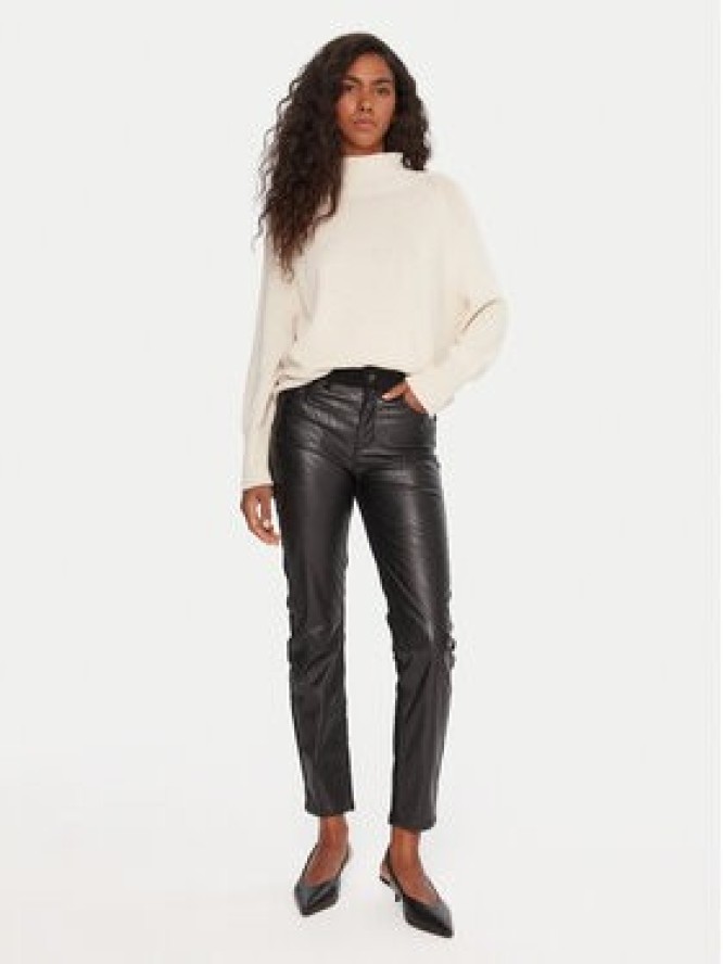 Liu Jo Spodnie z imitacji skóry UF5035 E0747 Czarny Skinny Fit