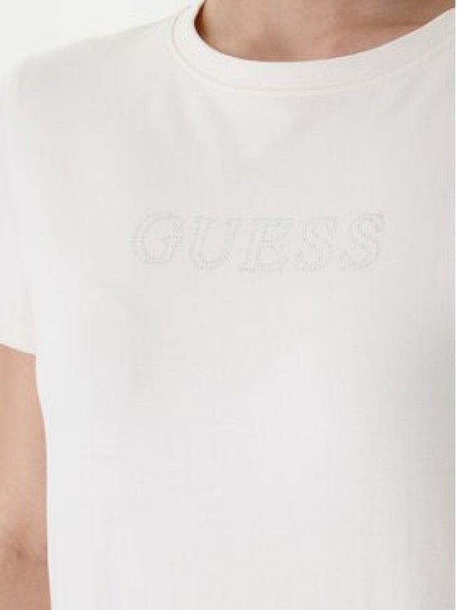Guess T-Shirt V3BI11 J1314 Écru Regular Fit