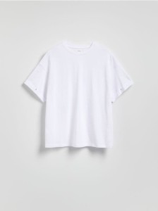 T-shirt z nadrukiem na plecach - biały