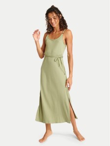 Banana Moon Sukienka letnia Yaquina Amaria MGC27 Zielony Regular Fit