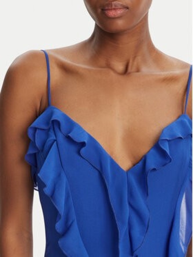 Bardot Sukienka wieczorowa Veris Ruffle 60007DB Niebieski Regular Fit