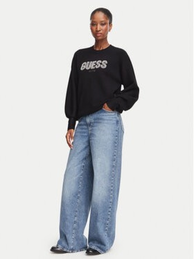 Guess Sweter W6YR30 Z0978 Czarny Regular Fit
