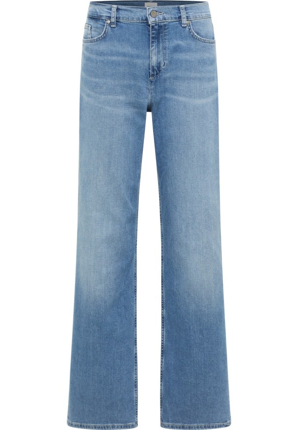 Damskie Spodnie jeansowe Mustang Style Madison Wide Denim Blue 1016554 5000 412
