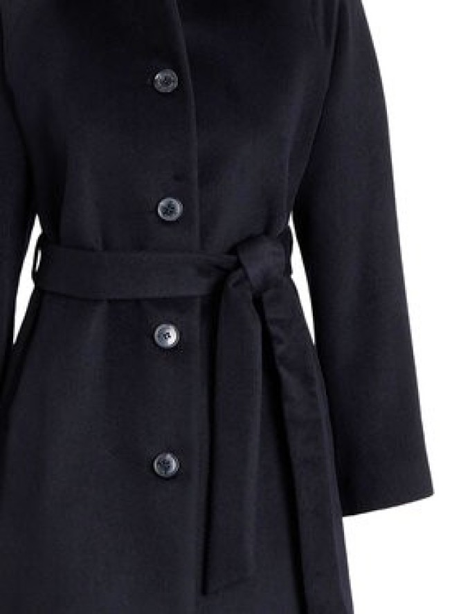 LAUREN RALPH LAUREN Płaszcz wełniany 297P04140001 Czarny Regular Fit