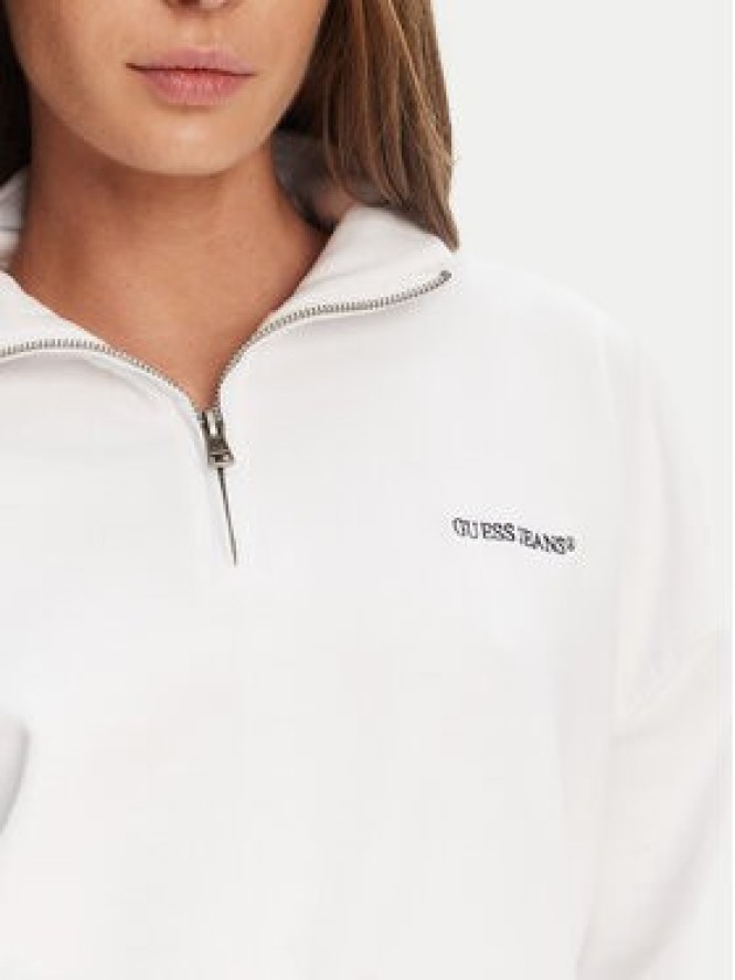 Guess Jeans Bluza W5YQ09 K68I4 Biały Regular Fit