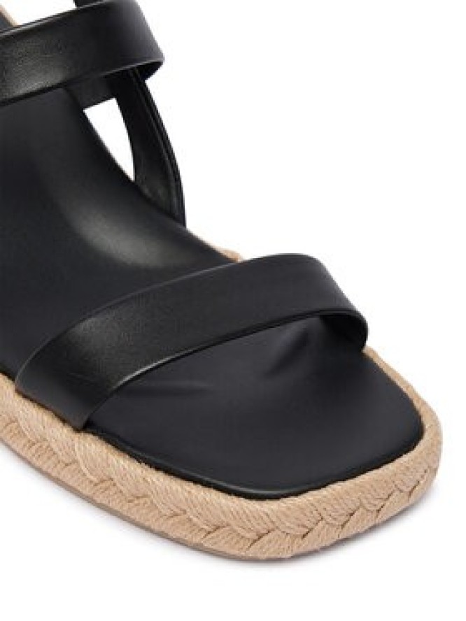 Calvin Klein Sandały Block Heel Espa 50 Slingb Lth HW0HW02903 Czarny