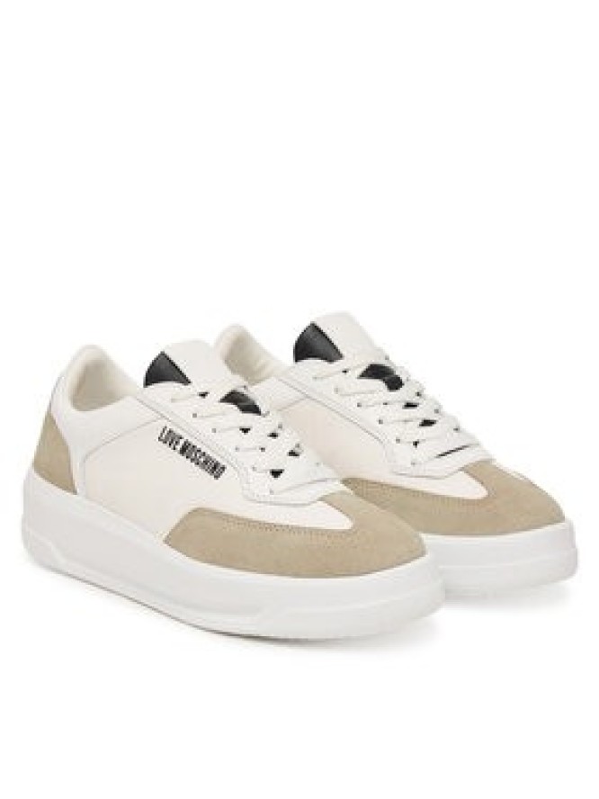 LOVE MOSCHINO Sneakersy JA15215G1PINH10A Biały