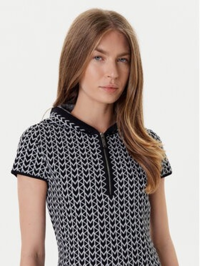 MICHAEL Michael Kors Sukienka dzianinowa MT5834LHQG Szary Regular Fit