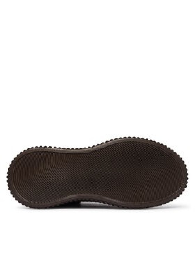 KARL LAGERFELD Sneakersy Kreeper Lo KL42312L Brązowy ciemny