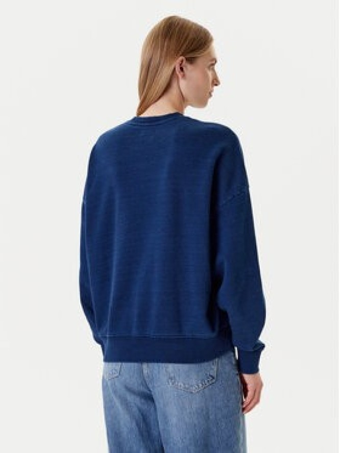 Guess Jeans Bluza W5YQ12 KCXQ1 Granatowy Oversize