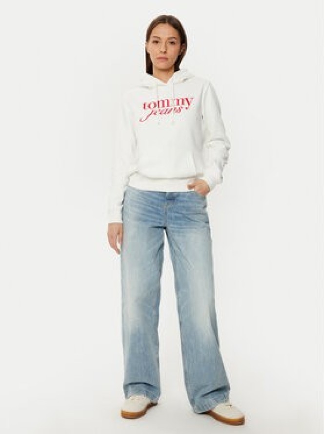 Tommy Jeans Bluza DW0DW20170 Écru Regular Fit