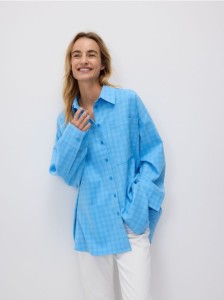 Koszula oversize - jasnoniebieski