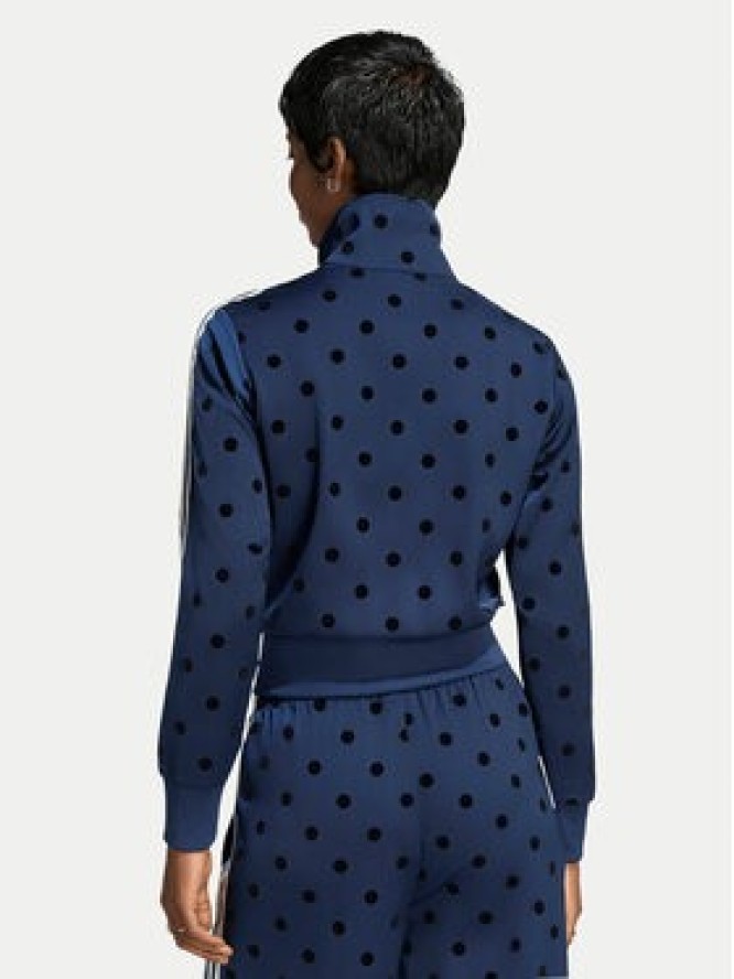 adidas Bluza Satin Polka Dots Tt Track Top LI2852 Niebieski Regular Fit