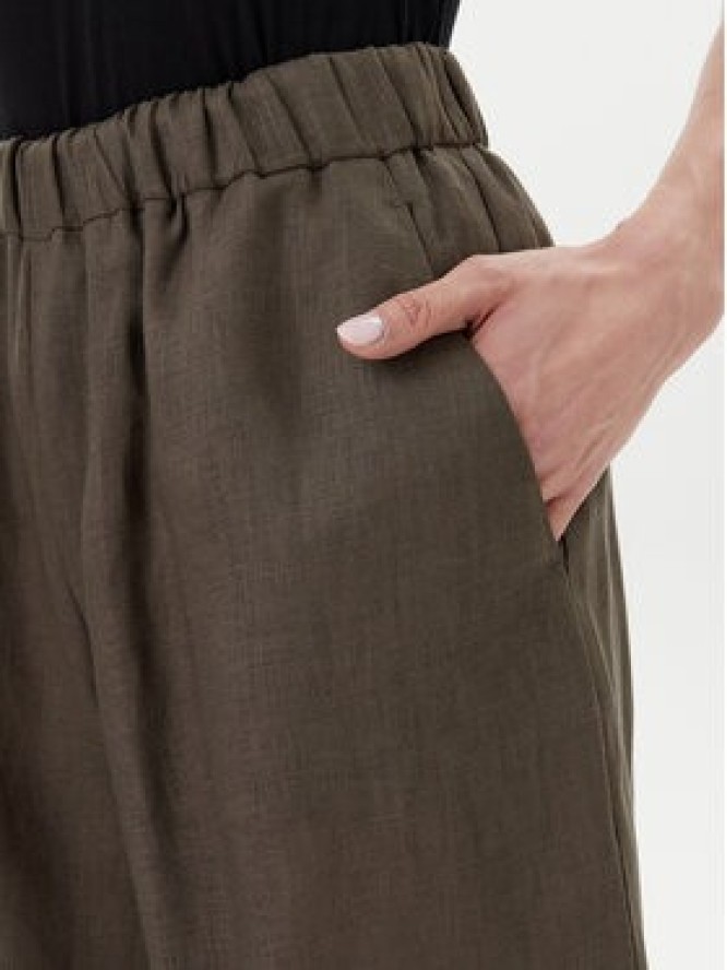 Max Mara Leisure Spodnie materiałowe Minnie 2516131018 Zielony Relaxed Fit