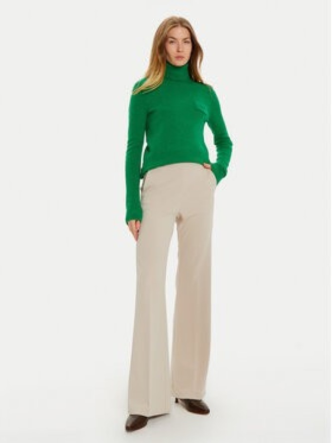 Imperial Spodnie materiałowe P3E9IAW Beżowy Flare Fit