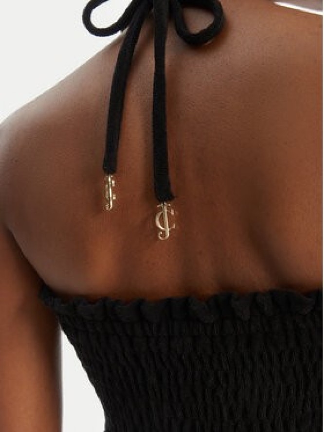 Juicy Couture Sukienka letnia Smocked Terry JCGED126007 Czarny Regular Fit