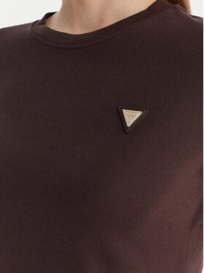 Guess T-Shirt V6RI17 KD741 Brązowy Regular Fit