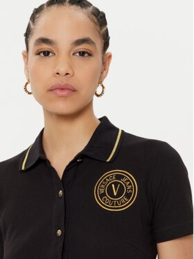 Versace Jeans Couture Sukienka codzienna 78HAOT01 Czarny Regular Fit