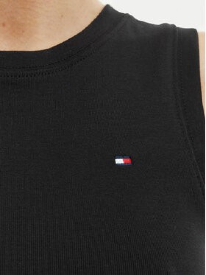 Tommy Hilfiger Top WW0WW47806 Czarny Slim Fit