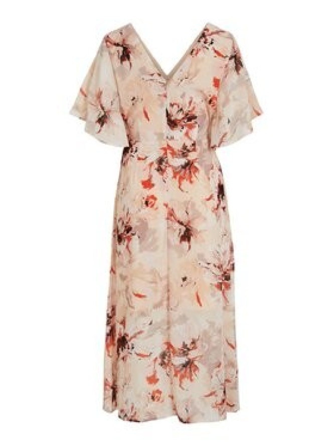 Vila Sukienka codzienna Karin 14083207 Beżowy Regular Fit