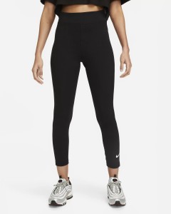 Legginsy Nike Sportswear Classics High-Waisted 78, Czarny, Kobiety
