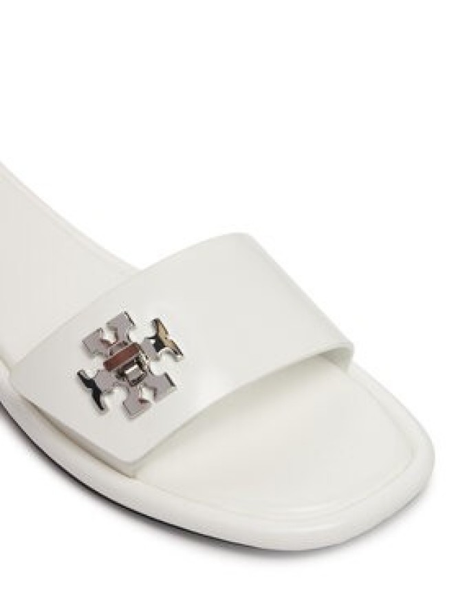 Tory Burch Klapki T Lock Slide 164676 Biały