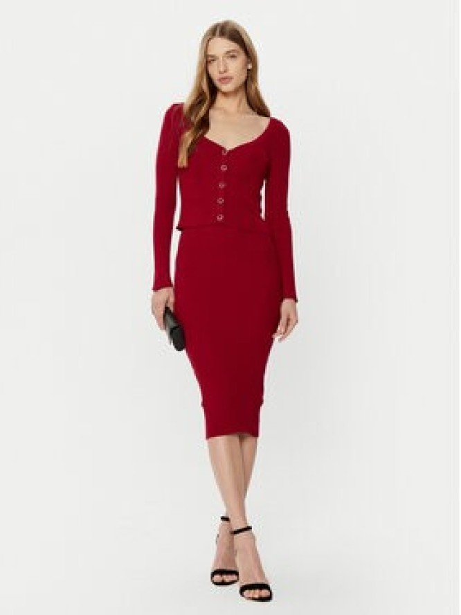 Guess Kardigan W5RR08 Z2V62 Czerwony Regular Fit