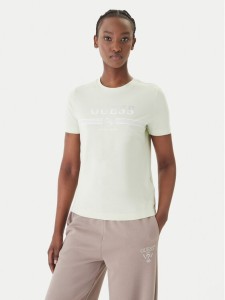Guess T-Shirt V6GI07 K2968 Zielony Regular Fit